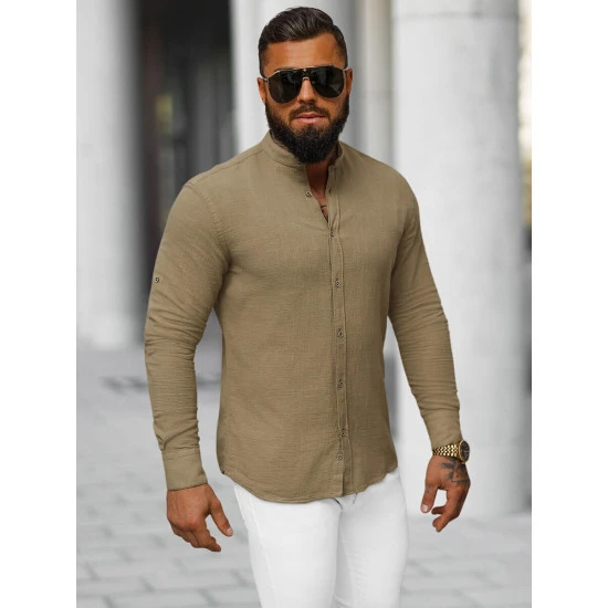 Vyriški rudos spalvos marškiniai Litor O/V112