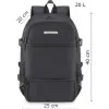 black Gribon airplane backpack ZG847