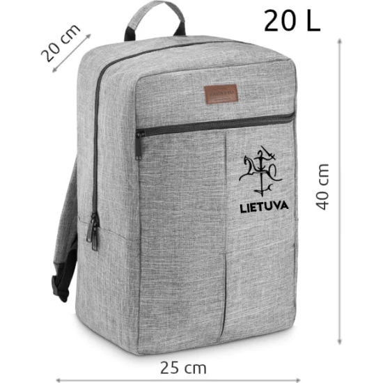 Pilka lėktuvo kuprinė Stilistika (juoda) ZG830