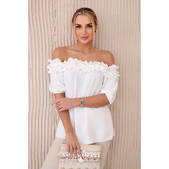 Biała bluzka damska Lorena 28901