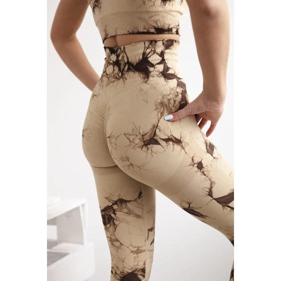 Moteriškas rudas komplektas Push Up 29310