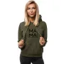 Женский джемпер цвета хаки MAMA 