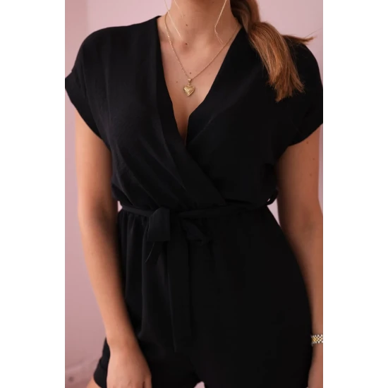 Moteriškas juodas kombinezonas Nicolette 28783