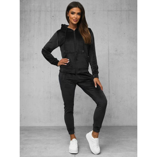 Moteriškas juodas veliūrinis komplektas Softi JS/8C1176/3Z