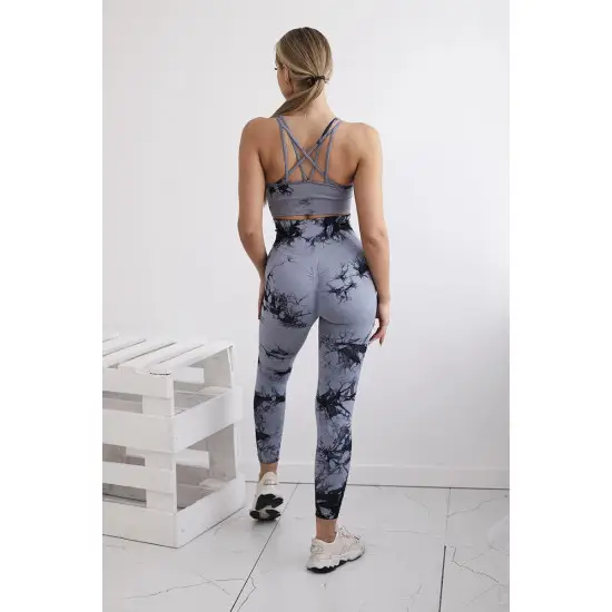 Moteriškas pilkas/juodas komplektas Push Up 29304