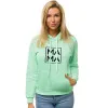 Women's mint sweatshirt MAMA 