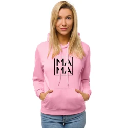 Moteriškas rožinis džemperis MAMA 
