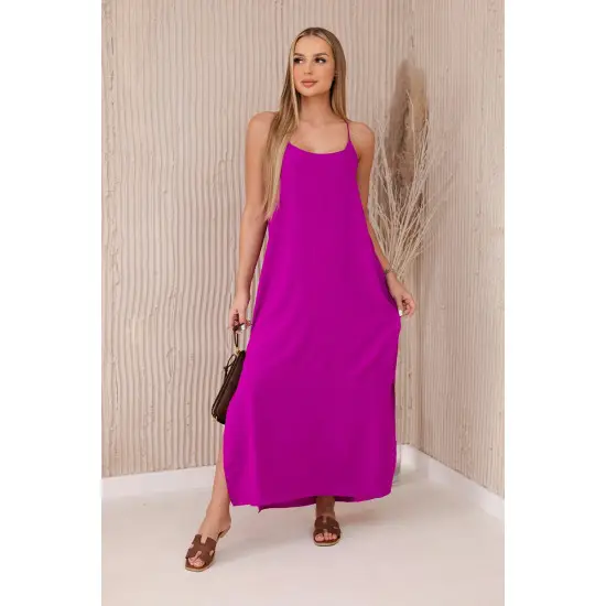 Moteriška violetinė suknelė Serena 29233