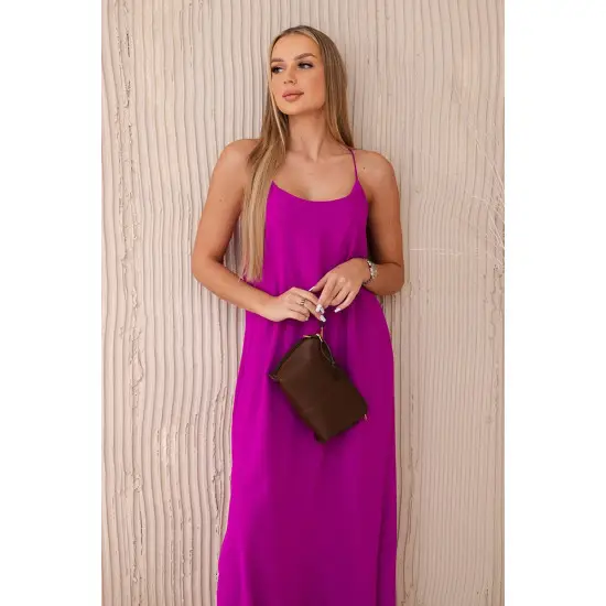 Moteriška violetinė suknelė Serena 29233