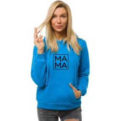 Moteriškas mėlynas džemperis MAMA 