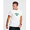 Men's white T-shirt Dad (green)