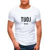 Vyriški balti marškinėliai TUOJ (juodas) JS/712005