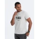 Vyriški balti marškinėliai TUOJ (juodas) JS/712005
