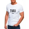 Vyriški balti marškinėliai TUOJ (juodas) JS/712005