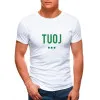 Vyriški balti marškinėliai TUOJ (žalias) JS/712005