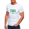 Vyriški balti marškinėliai TUOJ (žalias) JS/712005