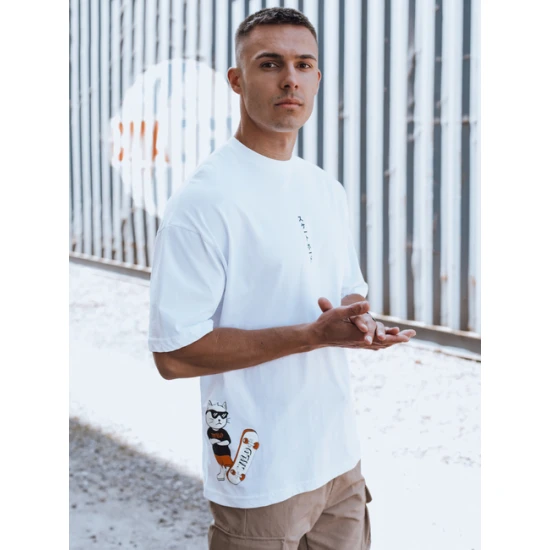 Vyriški balti marškinėliai Wild RX5508