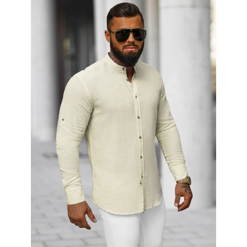 Men's beige shirt Litor O/V117