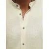 Men's beige shirt Litor O/V117