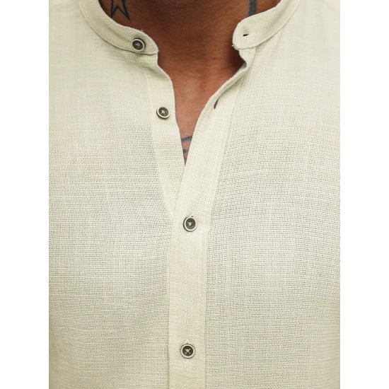 Vyriški smėlinės spalvos marškiniai Litor O/V117