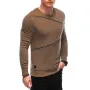 Мужской коричневый свитшот Zipper