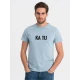Vyriški šviesiai mėlyni marškinėliai KĄ TU PK7130