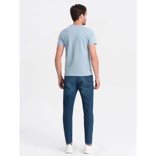 Vyriški šviesiai mėlyni marškinėliai KĄ TU PK7130