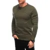 Vyriškas chaki džemperis Zipper OM-SSNZ-22FW-005
