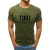 Vyriški chaki marškinėliai TUOJ (juodas) JS/712005