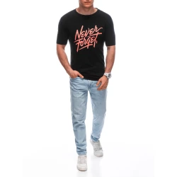 Vyriški juodi marškinėliai Forget