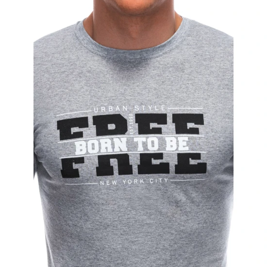 Vyriški pilki marškinėliai Free S1924
