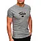Men's grey T-shirt Dad (black)