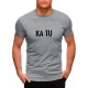 Vyriški pilki marškinėliai KĄ TU