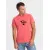 Brzoskwiniowy T-shirt męski Dad (czarny)