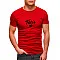 Men's red T-shirt Dad (black)