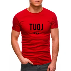 Vyriški raudoni  marškinėliai TUOJ (juodas)