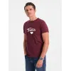 Vyriški bordo marškinėliai Tėtis (baltas) PK1468