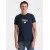 Męski granatowy T-shirt Dad (biały)