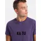 Vyriški violetiniai marškinėliai KĄ TU PK7130