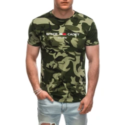 Vyriški žali kamufliažiniai marškinėliai Cadet