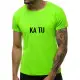 Vyriški žali neoniniai marškinėliai KĄ TU PK7130