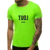 Vyriški žali neoniniai marškinėliai TUOJ (juodas) JS/712005