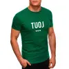 Vyriški žali marškinėliai TUOJ (baltas) PK1122