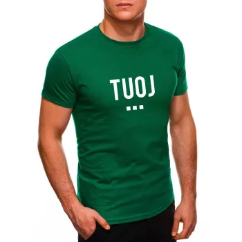 Мужские зеленые футболки TUOJ (белые)