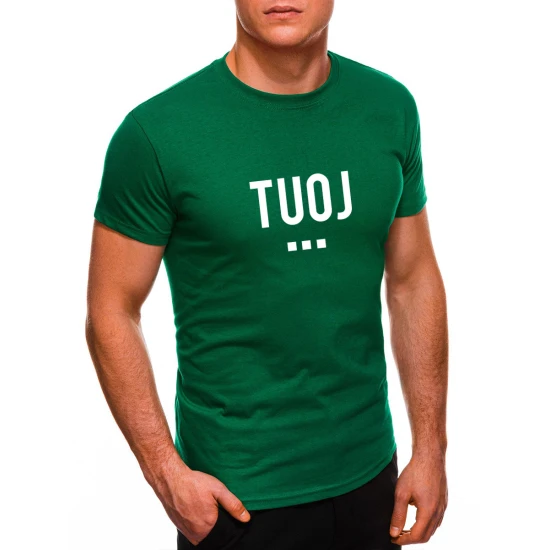 Vyriški žali marškinėliai TUOJ (baltas) PK1122