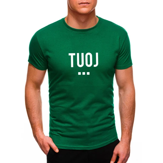 Vyriški žali marškinėliai TUOJ (baltas) PK1122