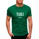 Vyriški žali marškinėliai TUOJ (baltas) PK1122