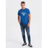 Men's blue T-shirt Dad (white) PK1468