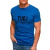 Vyriški mėlyni marškinėliai TUOJ (juodas) JS/712005