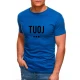 Vyriški mėlyni marškinėliai TUOJ (juodas) JS/712005